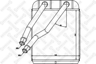 Stellox 10-35205-SX теплообменник, отопление салона на VW TOUAREG (7LA, 7L6, 7L7)