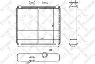 Stellox 10-35208-SX теплообменник, отопление салона на MERCEDES-BENZ GLK-CLASS (X204)