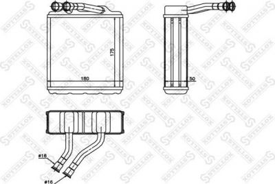 Stellox 10-35217-SX теплообменник, отопление салона на TOYOTA CARINA E седан (_T19_)