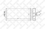 Stellox 10-35232-SX теплообменник, отопление салона на MERCEDES-BENZ SK