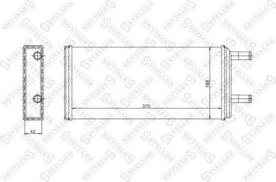 Stellox 10-35233-SX теплообменник, отопление салона на VOLVO F 16