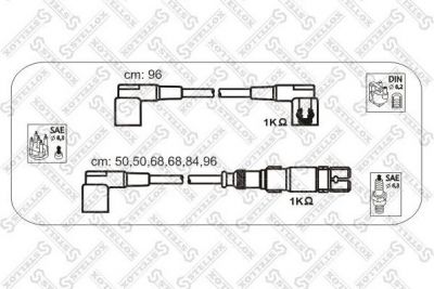 Stellox 10-38260-SX комплект проводов зажигания на MERCEDES-BENZ S-CLASS (W126)