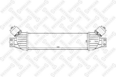Stellox 10-40036-SX интеркулер на SSANGYONG RODIUS