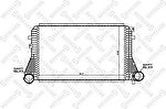Stellox 10-40038-SX интеркулер на AUDI A3 Sportback (8PA)