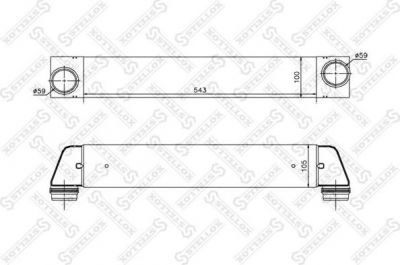 Stellox 10-40040-SX интеркулер на 5 Touring (E61)