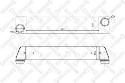 Stellox 10-40041-SX интеркулер на 7 (E65, E66, E67)