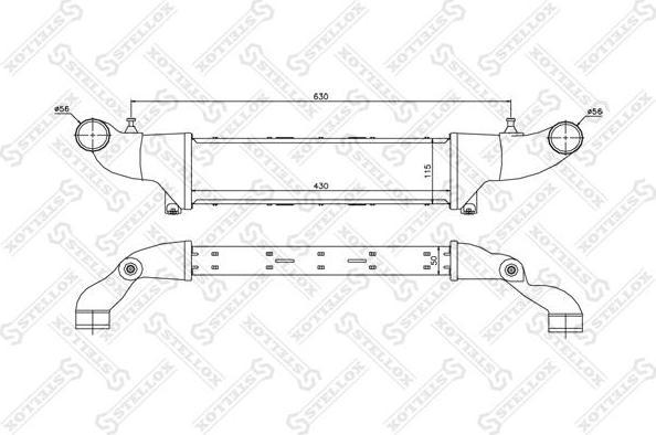 Stellox 10-40044-SX интеркулер на MERCEDES-BENZ C-CLASS универсал (S202)