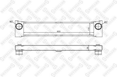 Stellox 10-40052-SX интеркулер на MERCEDES-BENZ VITO автобус (W639)