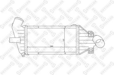 Stellox 10-40056-SX интеркулер на OPEL ASTRA G седан (F69_)