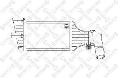 Stellox 10-40057-SX интеркулер на OPEL ZAFIRA A (F75_)