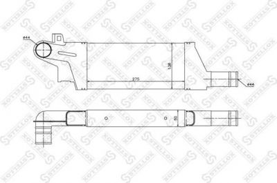Stellox 10-40059-SX интеркулер на OPEL CORSA C (F08, F68)