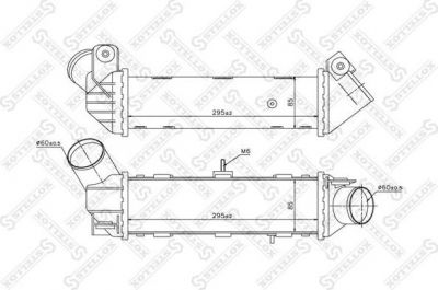 Stellox 10-40073-SX интеркулер на VW POLO CLASSIC (6KV2)