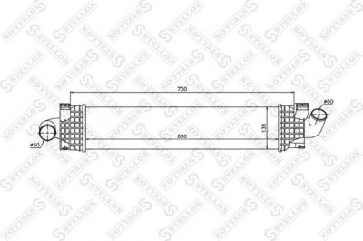 Stellox 10-40087-SX интеркулер на FORD FOCUS II седан (DA_)