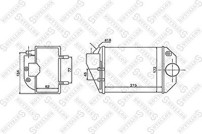 Stellox 10-40097-SX интеркулер на VW PASSAT Variant (3B6)