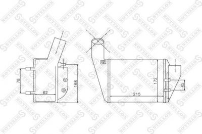 Stellox 10-40098-SX интеркулер на VW PASSAT Variant (3B6)