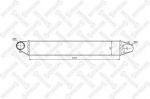 Stellox 10-40100-SX интеркулер на VW SHARAN (7M8, 7M9, 7M6)