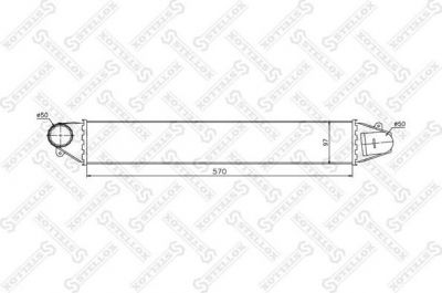 Stellox 10-40100-SX интеркулер на VW SHARAN (7M8, 7M9, 7M6)