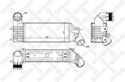 Stellox 10-40119-SX интеркулер на PEUGEOT 406 Break (8E/F)