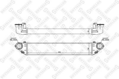 Stellox 10-40134-SX интеркулер на MERCEDES-BENZ C-CLASS купе (CL203)