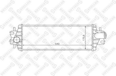 Stellox 10-40138-SX интеркулер на NISSAN PRIMASTAR автобус (X83)