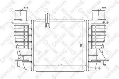 Stellox 10-40150-SX интеркулер на RENAULT CLIO III (BR0/1, CR0/1)