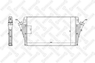 Stellox 10-40152-SX интеркулер на SAAB 9-3 кабрио (YS3F)