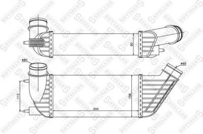 Stellox 10-40176-SX интеркулер на PEUGEOT 807 (E)