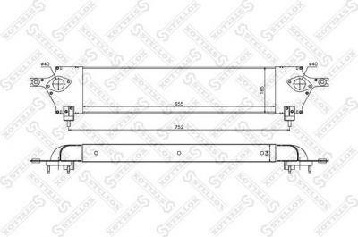 Stellox 10-40177-SX интеркулер на NISSAN QASHQAI / QASHQAI +2 (J10, JJ10)