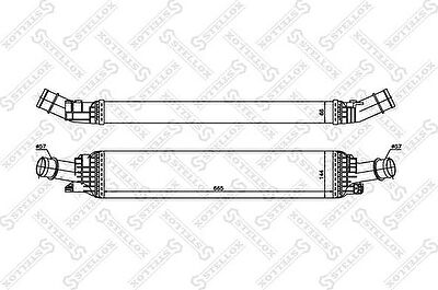 Stellox 10-40184-SX интеркулер на AUDI A4 Allroad (8KH, B8)