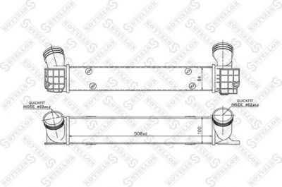 Stellox 10-40186-SX интеркулер на X3 (F25)