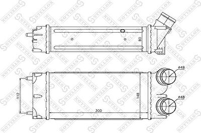 Stellox 10-40189-SX интеркулер на PEUGEOT 308 (4A_, 4C_)