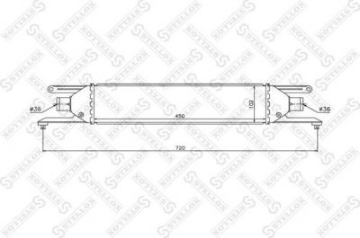 Stellox 10-40201-SX интеркулер на FIAT GRANDE PUNTO (199)