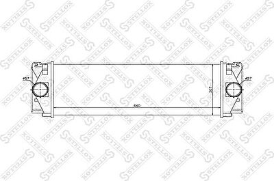 Stellox 10-40206-SX интеркулер на MERCEDES-BENZ SPRINTER 5-t c бортовой платформой/ходовая часть (906)