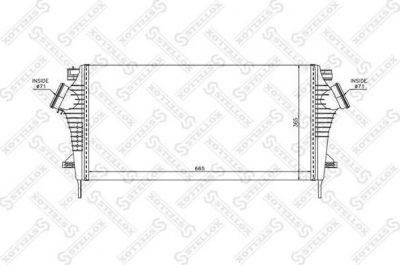 Stellox 10-40209-SX интеркулер на OPEL INSIGNIA