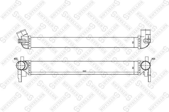 Stellox 10-40214-SX интеркулер на VW POLO (6R, 6C)