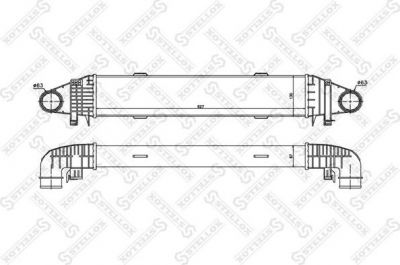 Stellox 10-40226-SX интеркулер на MERCEDES-BENZ C-CLASS (W204)