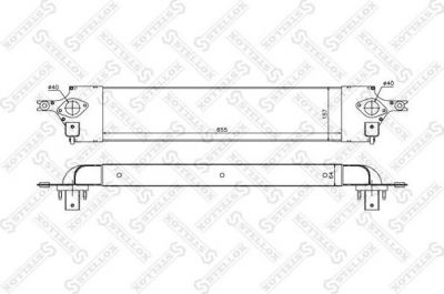 Stellox 10-40230-SX интеркулер на NISSAN X-TRAIL (T31)