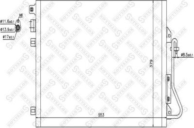 STELLOX Радиатор кондиционера (конденсор) (10-45044-SX)