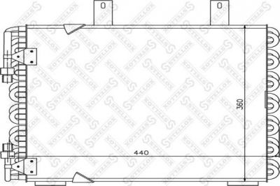 STELLOX Радиатор кондиционера (конденсор) (10-45047-SX)