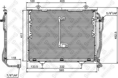 STELLOX Радиатор кондиционера (конденсор) (10-45055-SX)