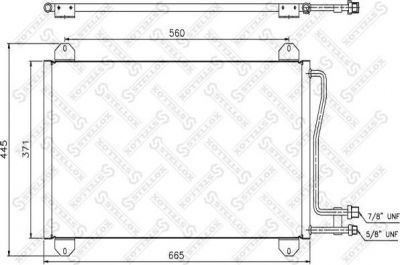 Stellox 10-45059-SX конденсатор, кондиционер на MERCEDES-BENZ SPRINTER 4-t фургон (904)