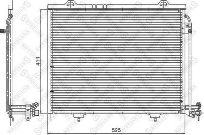 Stellox 10-45127-SX конденсатор, кондиционер на MERCEDES-BENZ CLK (C208)