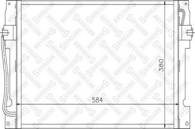 Stellox 10-45168-SX конденсатор, кондиционер на VOLVO V70 I (LV)