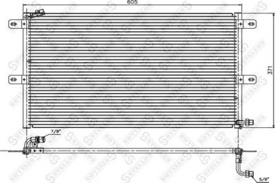 Stellox 10-45215-SX конденсатор, кондиционер на VW POLO CLASSIC (6KV2)