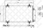 Stellox 10-45222-SX конденсатор, кондиционер на PEUGEOT 308 (4A_, 4C_)