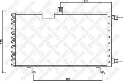 Stellox 10-45234-SX конденсатор, кондиционер на PEUGEOT 205 I (741A/C)