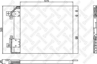 Stellox 10-45245-SX конденсатор, кондиционер на FIAT CROMA (154)