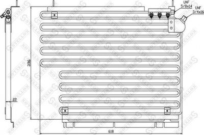 Stellox 10-45290-SX конденсатор, кондиционер на VOLVO 960 Kombi (965)