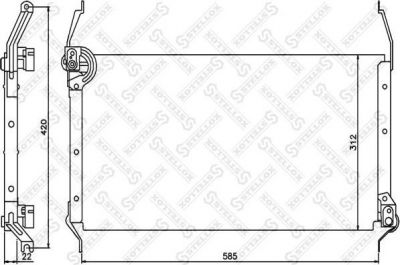 Stellox 10-45298-SX конденсатор, кондиционер на FIAT MAREA Weekend (185)