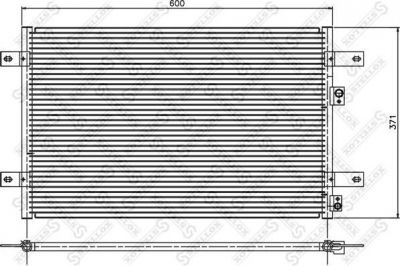 STELLOX 10-45310-SX_радиатор кондиционера! VW Sharan, Ford Galaxy 95> (10-45310-SX)